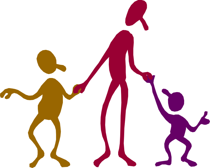 Clip Art Image Of Parent With Children - Special Education - Png Download (805x644), Png Download