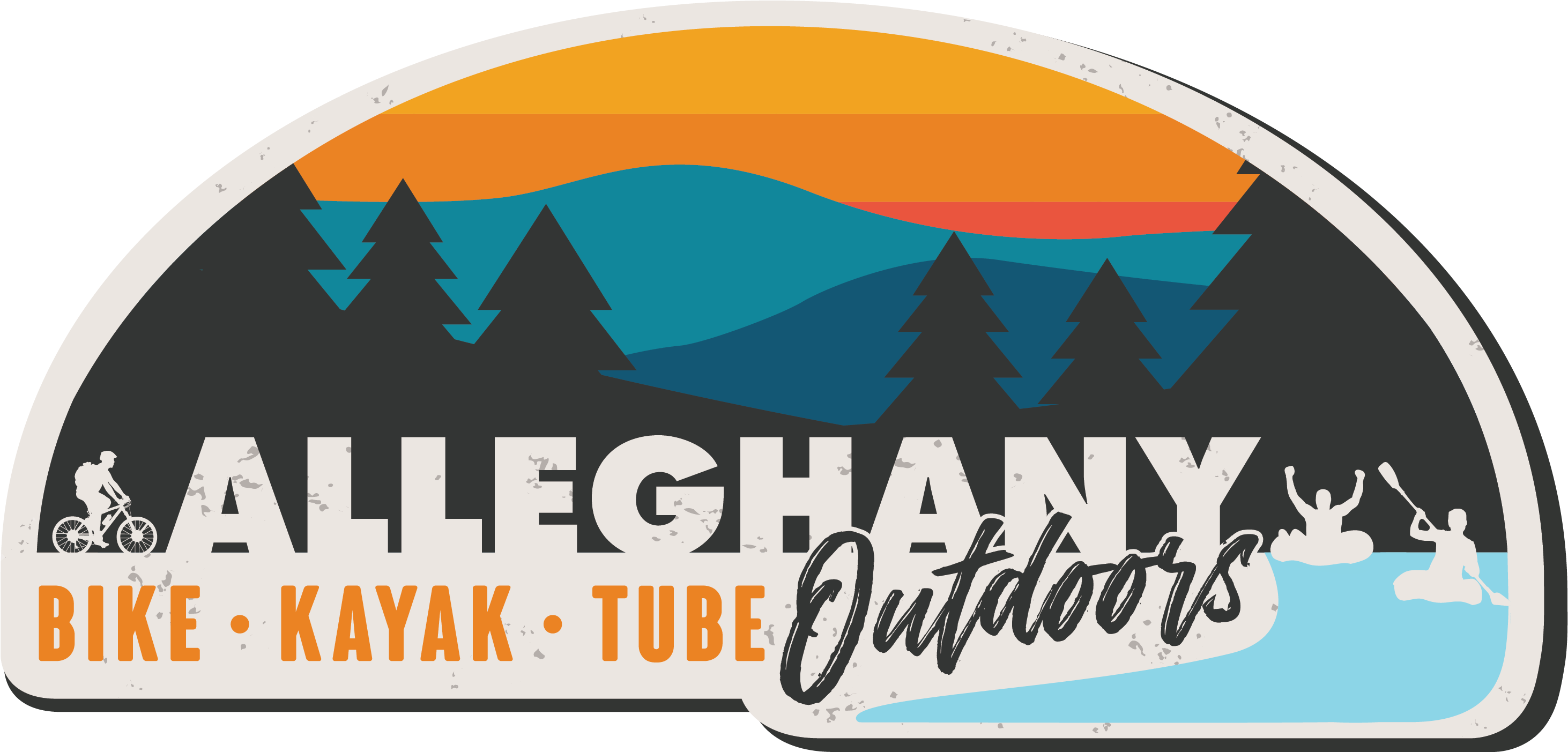Alleghany Outdoors - Graphic Design Clipart (3009x1410), Png Download