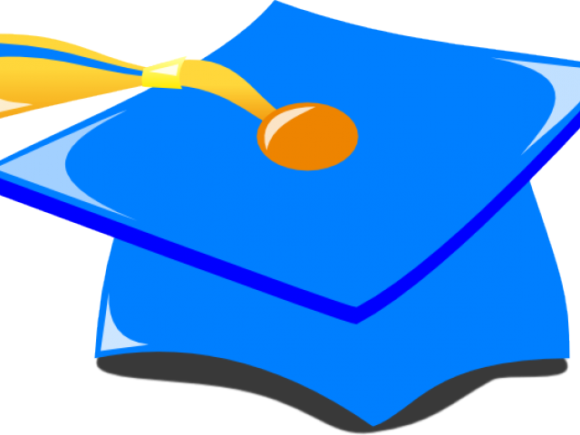 Graduation Hat Clipart - Blue Graduation Hat Clipart - Png Download (640x480), Png Download