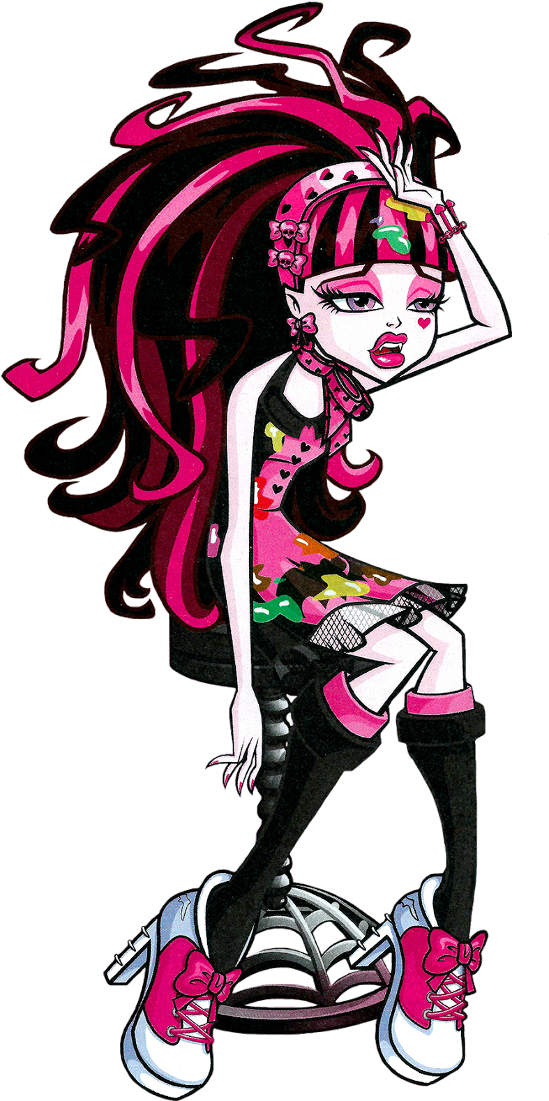 Artwork/png De Draculaura - Monster High Draculaura Coffin Artwork Clipart (787x1578), Png Download