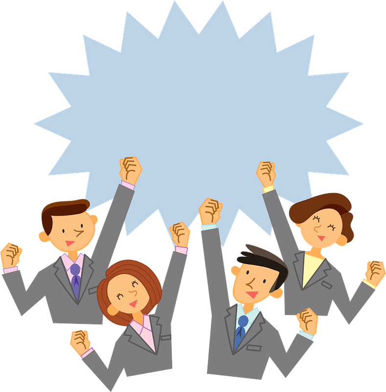 Business Persons Fist Pump Clipart - Lic Divisional Managers Club - Png Download (789x800), Png Download