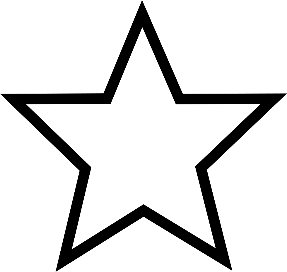 Clipart Five Pointed Star Image Transparent Five-pointed - White Star No Background - Png Download (980x930), Png Download