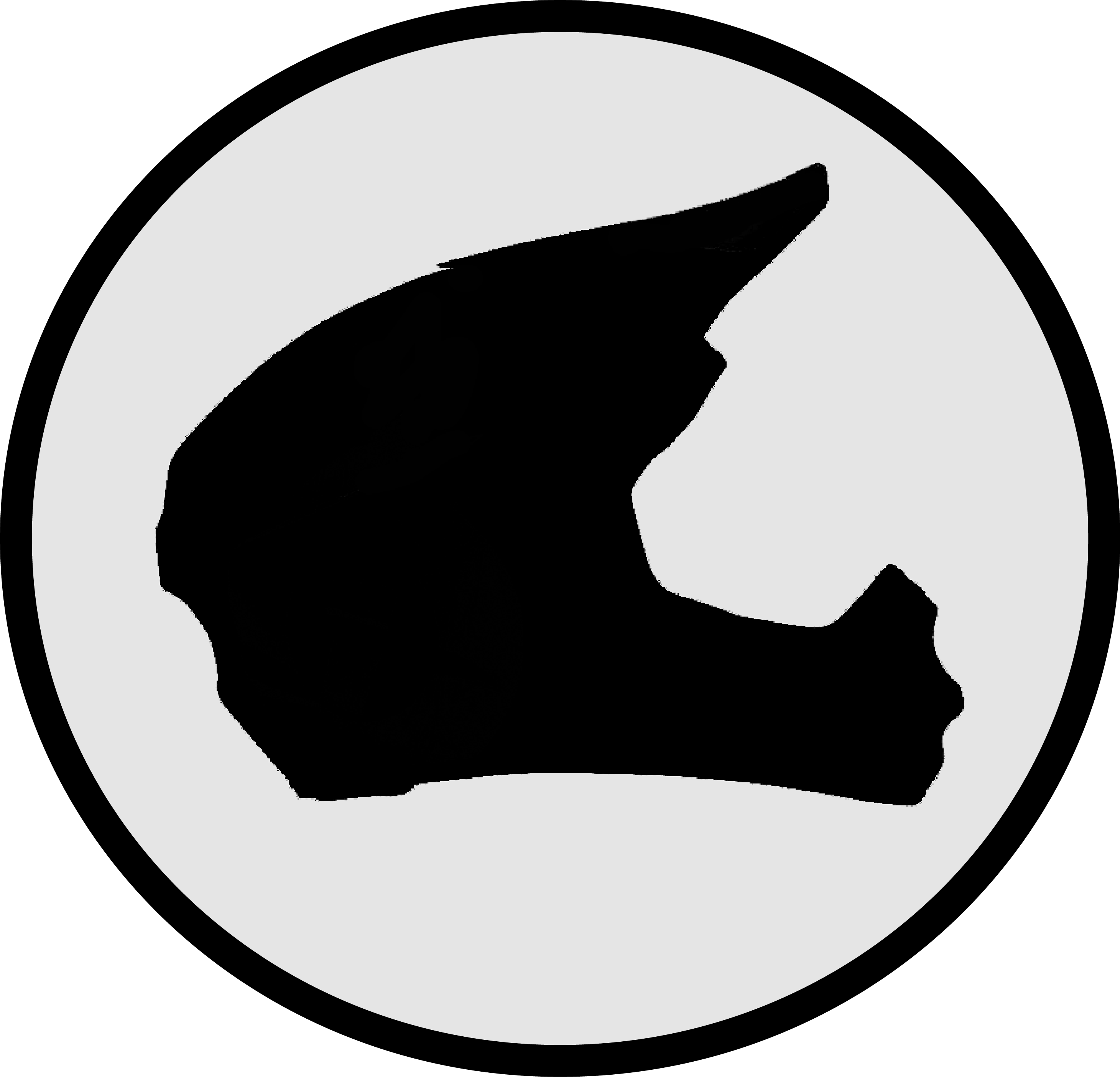 Icon Casque Intégral - Casque Intégral Vtt Silhouette Clipart (2921x2807), Png Download