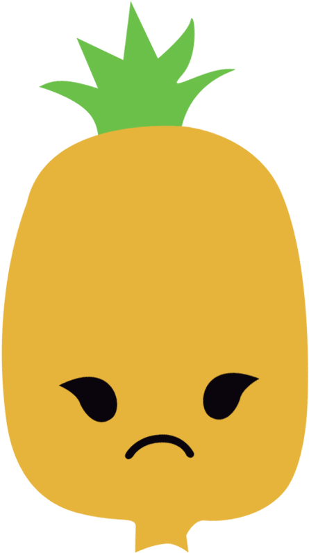 Mango Clipart Pineaaple - Quả Dứa Hoạt Hình - Png Download (800x800), Png Download