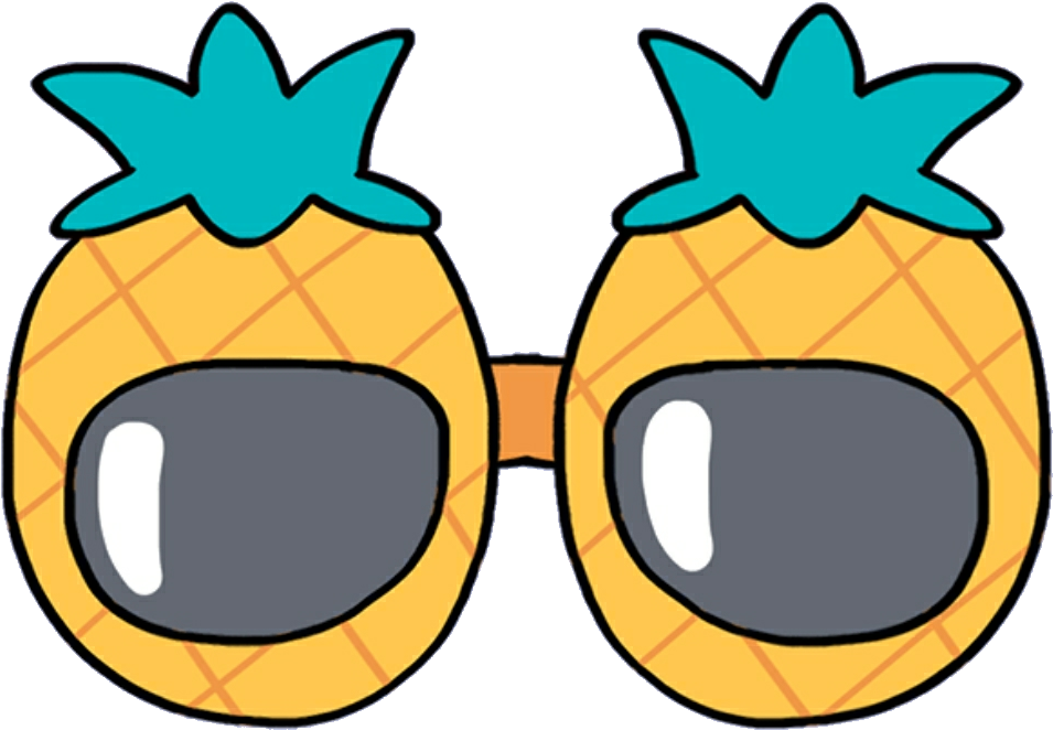 Sunglasses Mochi Kawaii Cute - Cute Clip Art Glasses - Png Download (974x766), Png Download