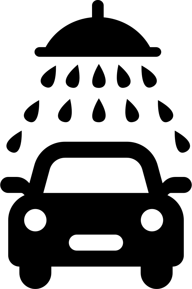 Font Car Wash - Car Wash Icon Free Clipart (653x980), Png Download