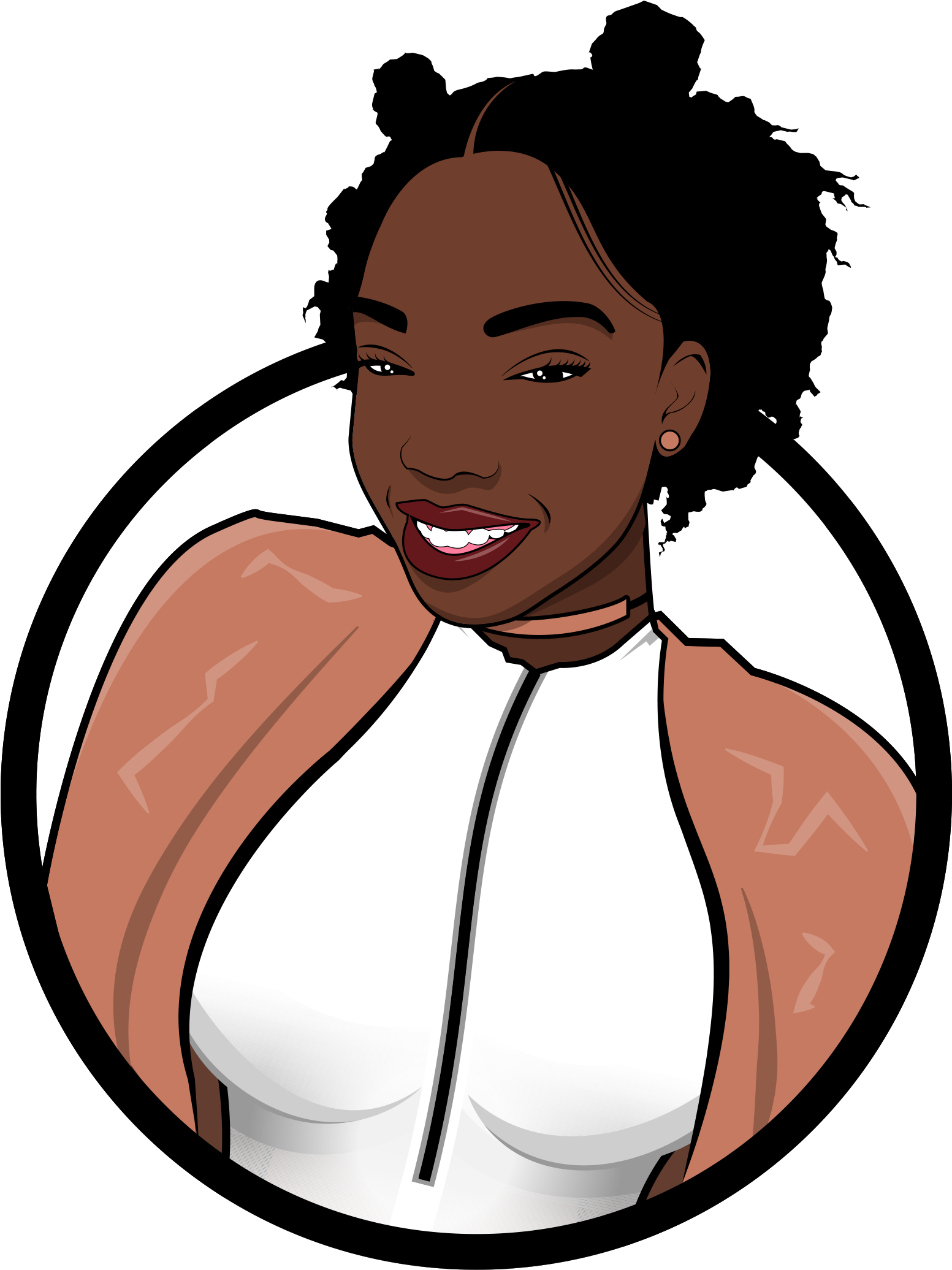 Krissy Lewis - Cartoon Clipart (2400x2400), Png Download