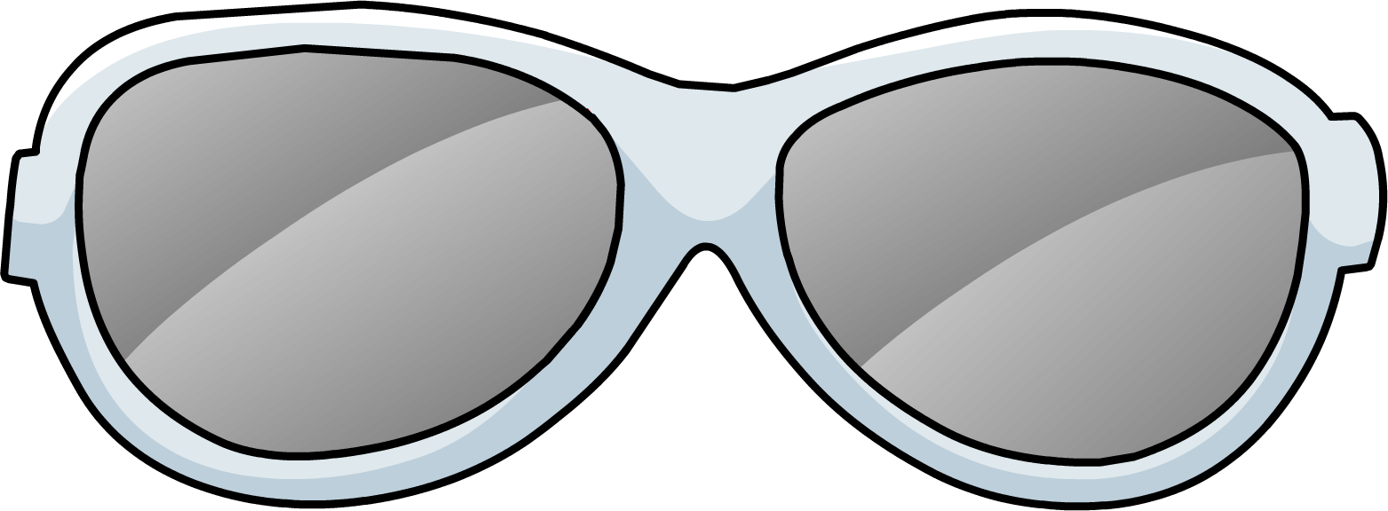 Petey K"s Glasses - Club Penguin Glasses Png Clipart (1563x576), Png Download