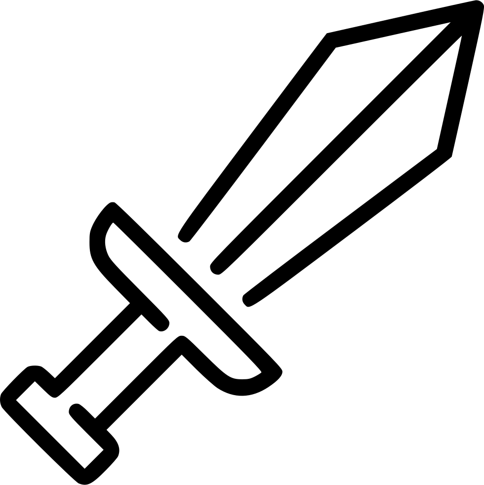 Sword - Sword Icon Png Free Clipart (980x982), Png Download