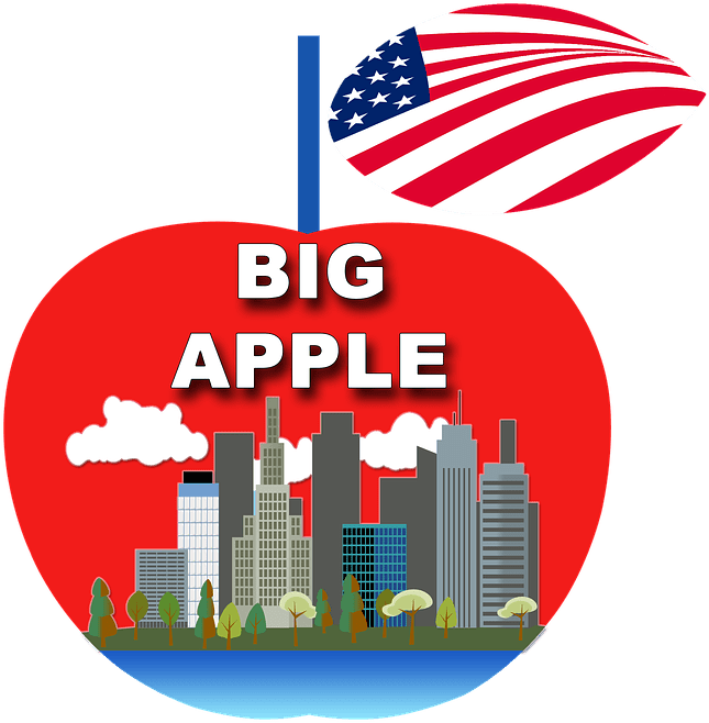 Big Apple New York Png Clipart (720x720), Png Download