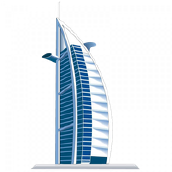 Burj Al Arab Clipart (600x600), Png Download