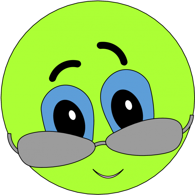 Emoticon With Shades Smile Clipart Png Face - Cartoon Transparent Png (990x743), Png Download