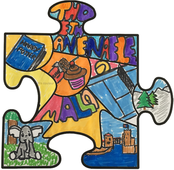 Img - Art Visuel Rentrée Cycle 3 Clipart (601x600), Png Download