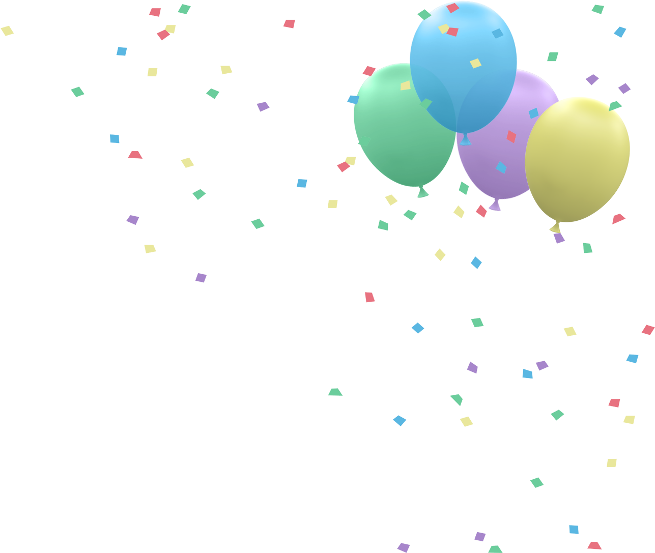 My First Building Blocks - Transparent Word Party Characters Clipart (1287x1087), Png Download