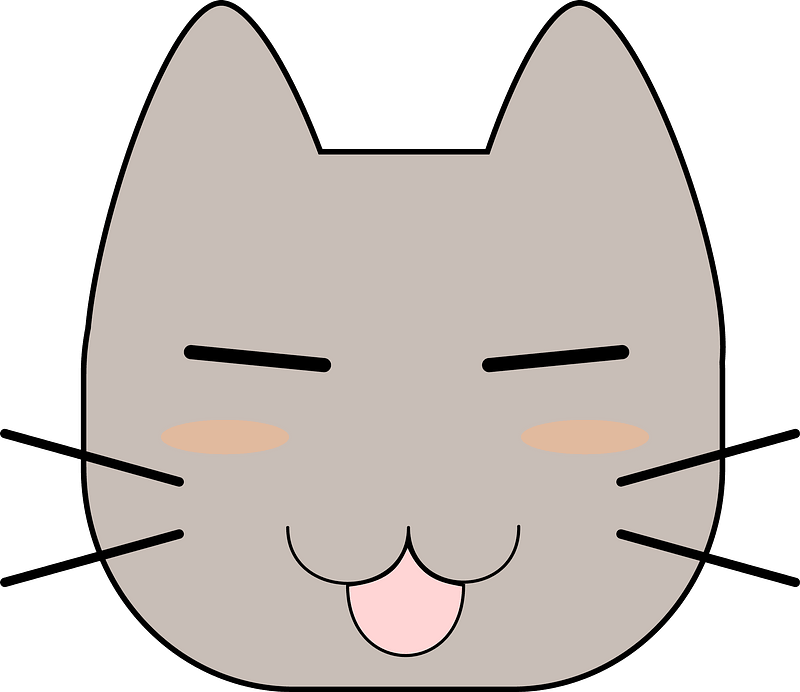 Harmful Cat Face Clipart - Cartoon - Png Download (800x692), Png Download