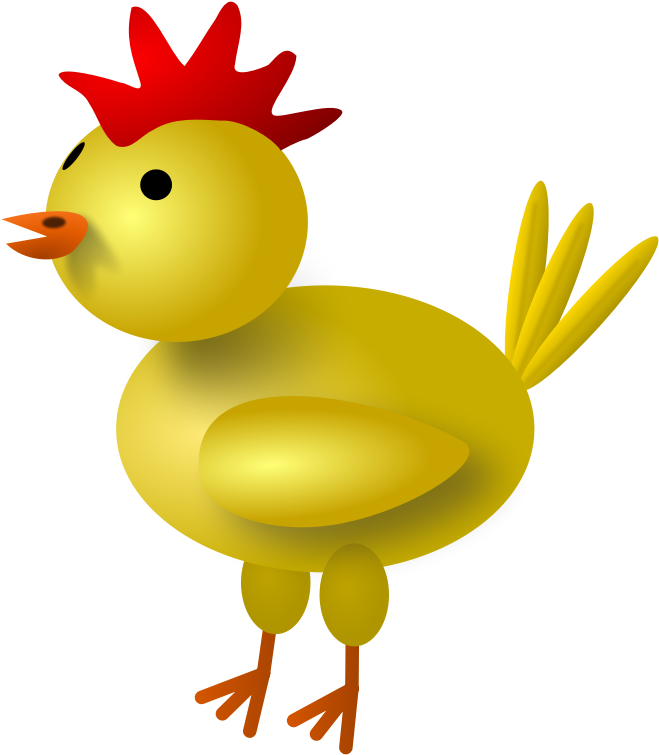 Clipart - Chicken - Chicken Yellow - Png Download (800x800), Png Download