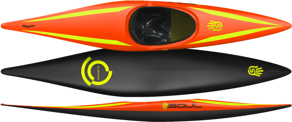 Custom Kayaks Soul Waterman - Sea Kayak Clipart (1023x434), Png Download