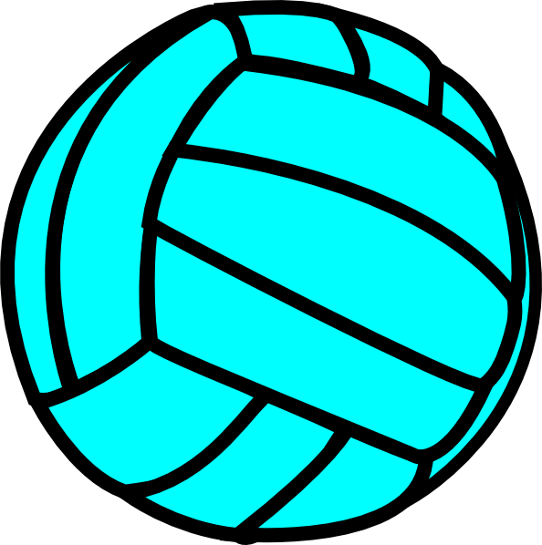 Volleyball Clip Vector - Colored Volleyball Clipart - Png Download (594x598), Png Download