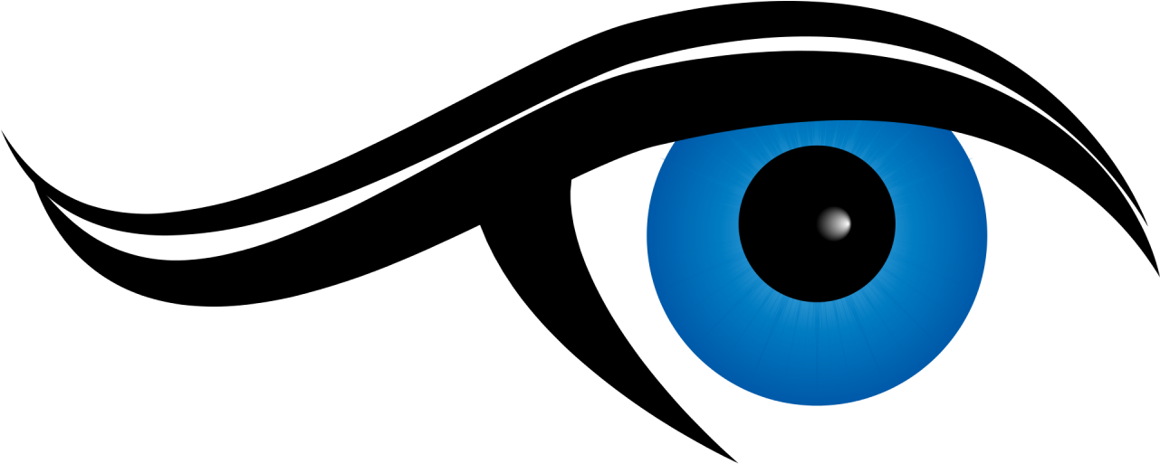 Eye Ball In Blue Color Png Image - Evil Eye Clipart (1280x640), Png Download
