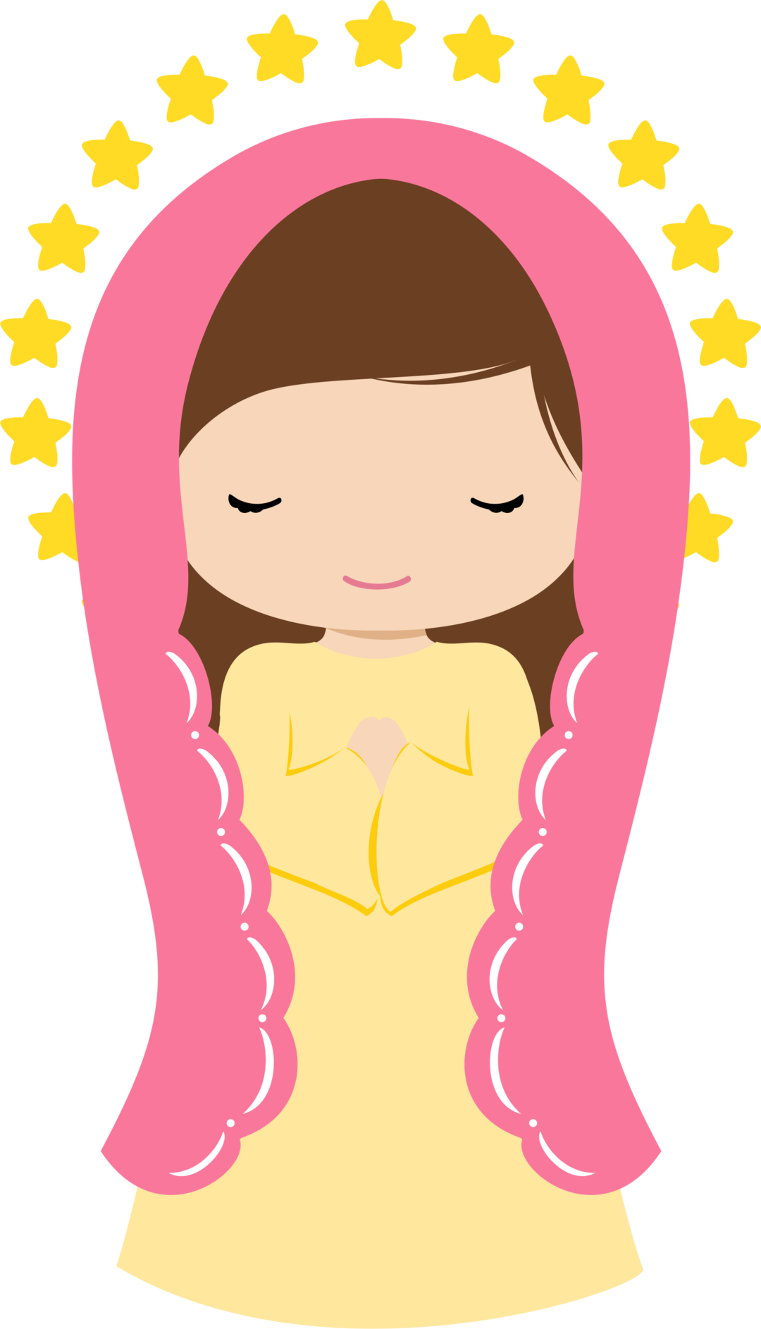 Transparent Tricycles Clipart - Imagenes De La Virgen Niña Animada - Png Download (1080x1886), Png Download
