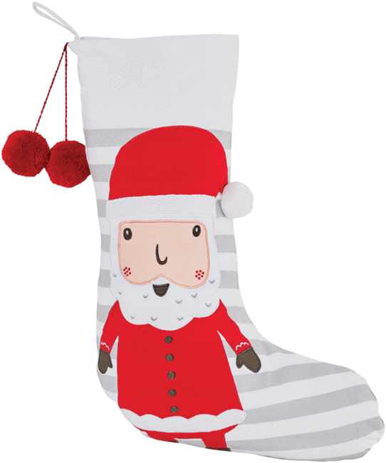 Christmas Stocking, Father Christmas Clipart (800x800), Png Download