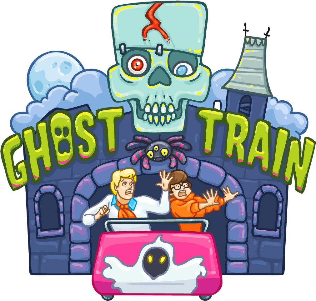 Transparent Train Clipart Png - Ghost Train Clipart (1011x963), Png Download