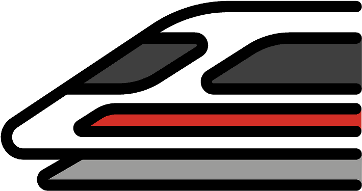 High-speed Train Emoji Clipart - Png Download (800x800), Png Download