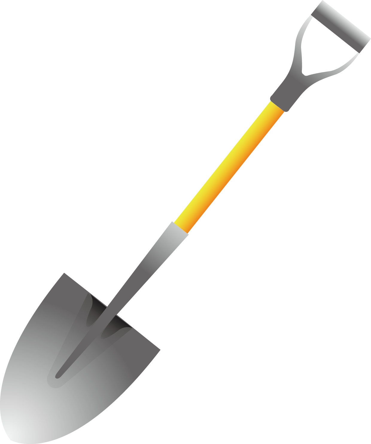 Handpainted Shovel Png Download Shovel Clipart Png Transparent Png
