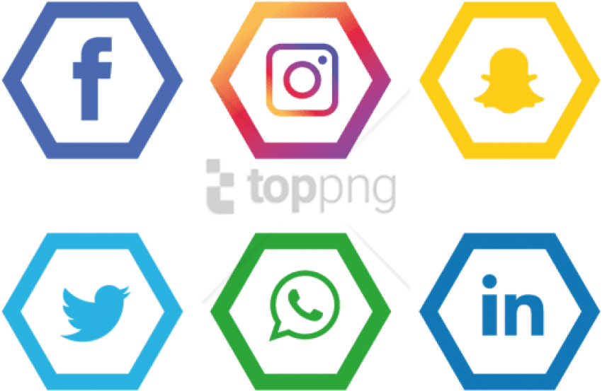 Social Media Logos Png No Background- - Logo Social Media Png Clipart (850x553), Png Download
