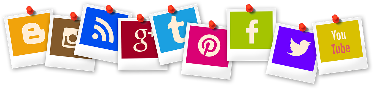 Follow Us On Social Media Png Clipart (1280x640), Png Download