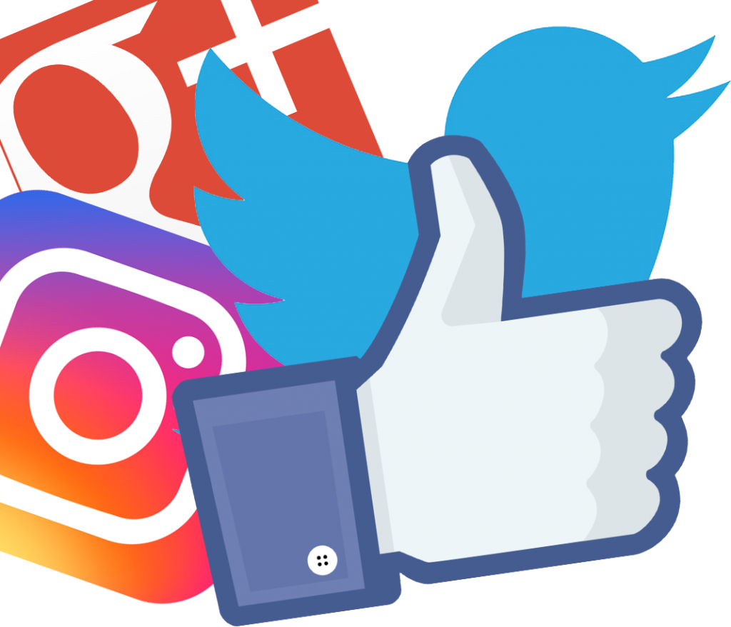 Marketing Clipart Media Icon - Marketing Social Media Clipart - Png Download (1024x878), Png Download