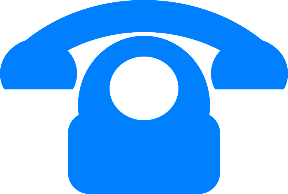 Old Telephone, Vintage, Phone, Blue Png Image And Clipart - Phone Symbol Transparent Png (960x648), Png Download