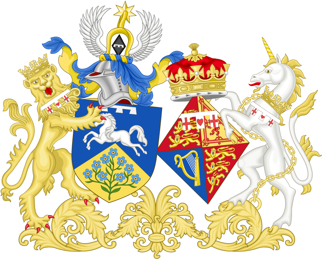 Transparent Wedding Symbols Png - Prince Andrew Coat Of Arms Clipart (1121x903), Png Download