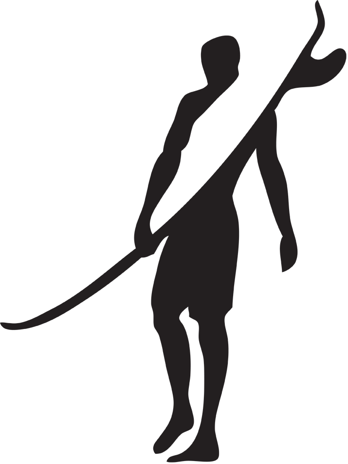 Surfing Surfboard Silhouette World Surf League Drawing - Surfer Decal Clipart (715x952), Png Download