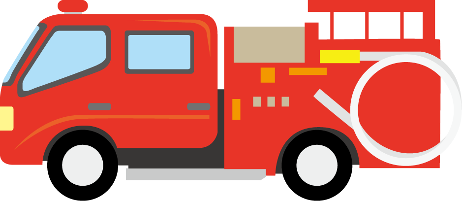 Fire Engine Red Car Truck Clip Art - Firetruck Clip Art Png Transparent Png (939x408), Png Download