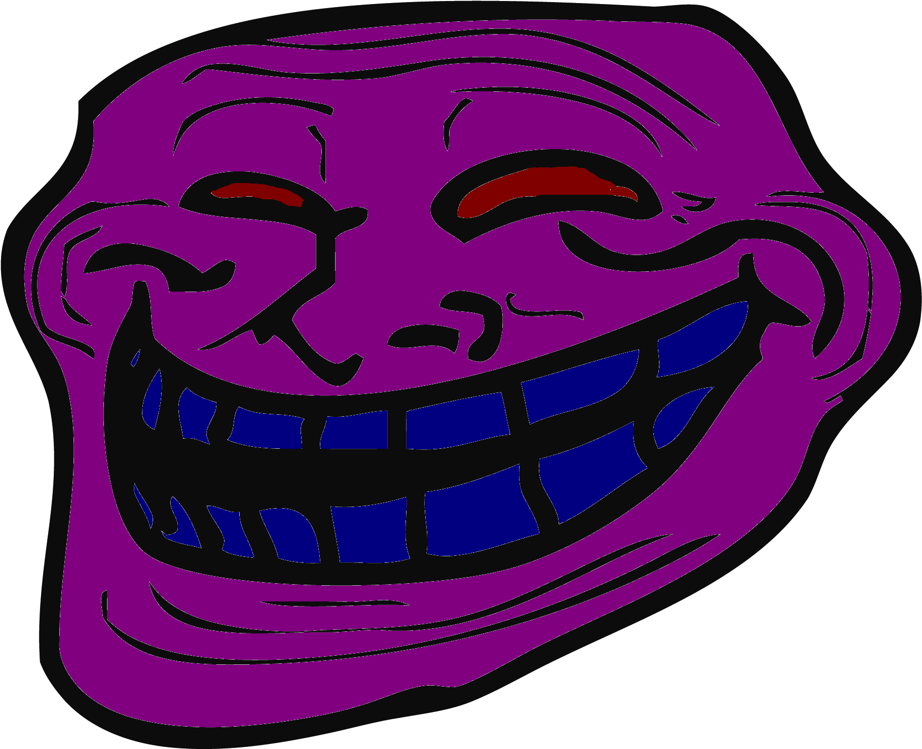 Fall Of The Troll - Troller Face Clipart (1954x1783), Png Download