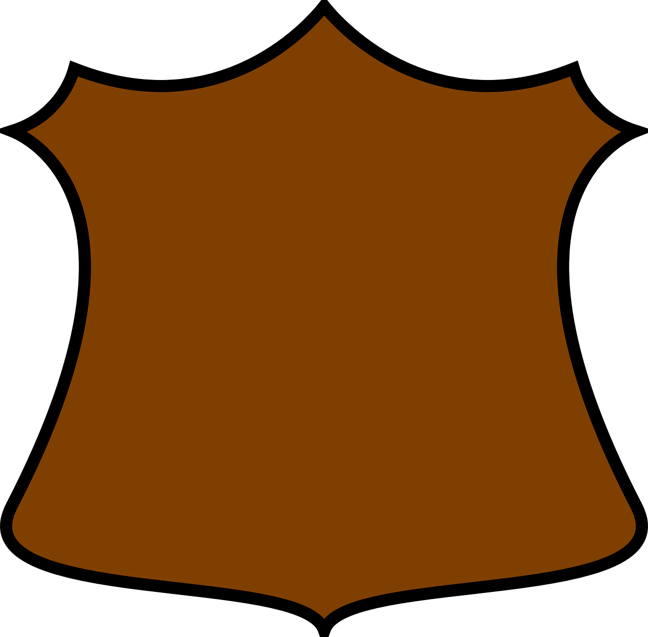 Brown Shield Png Clipart (1280x1258), Png Download