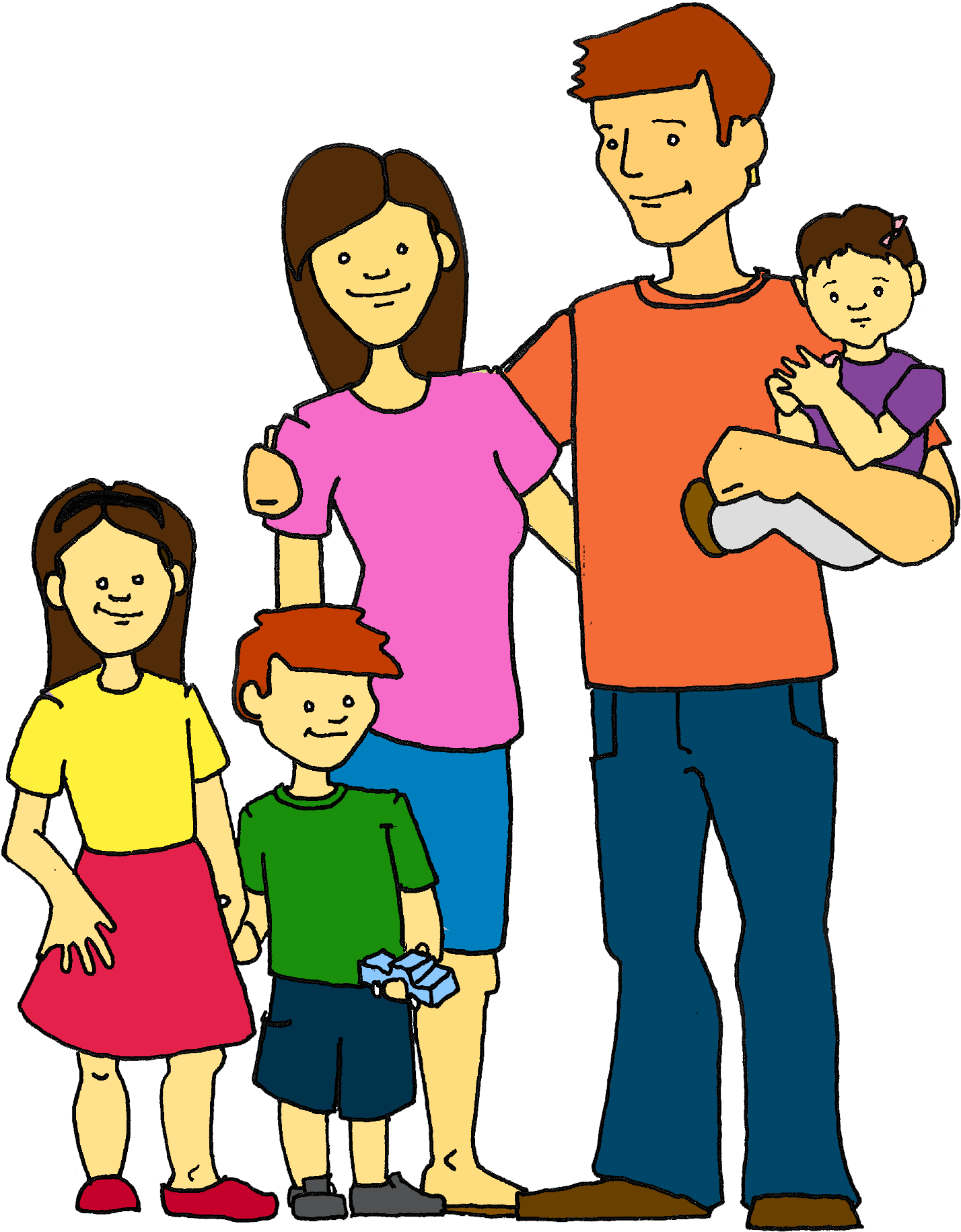 Happy Family Clip Art - Clip Art - Png Download (1428x1830), Png Download