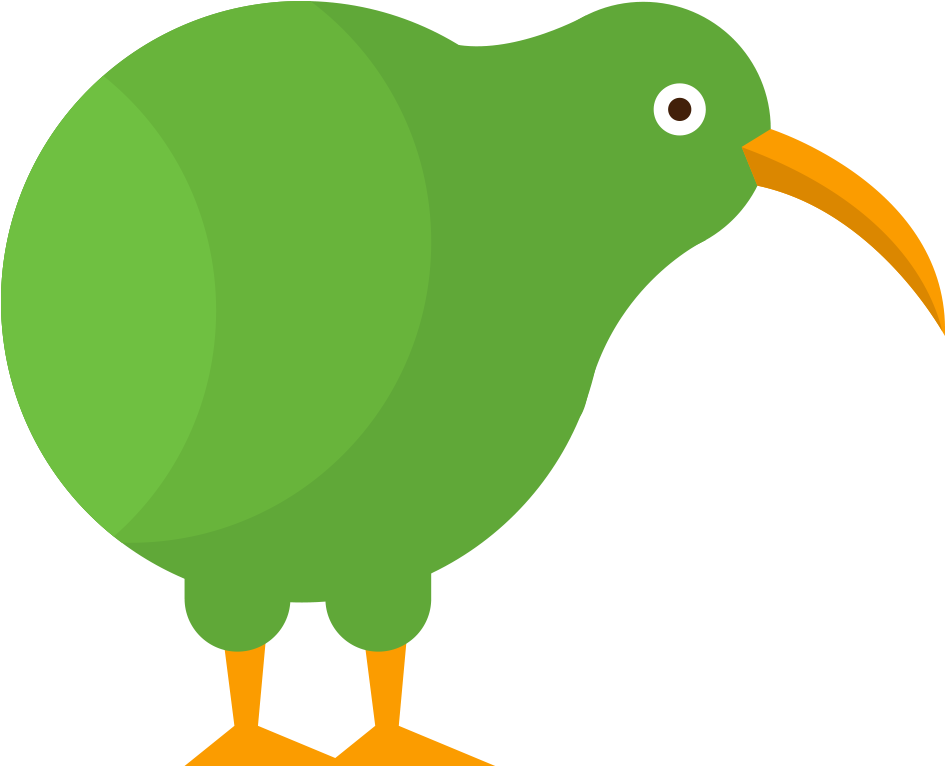 Green Kiwi Bird Icon Clipart (1000x1000), Png Download