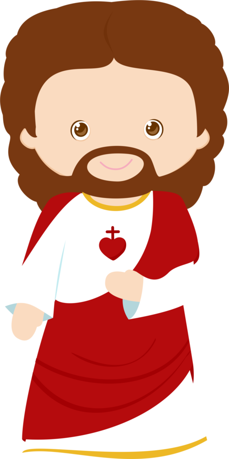 Mary And Jesus Clipart Picture Library Stock Grafos-fromheaven - Jesus Clipart Png Transparent Png (450x900), Png Download