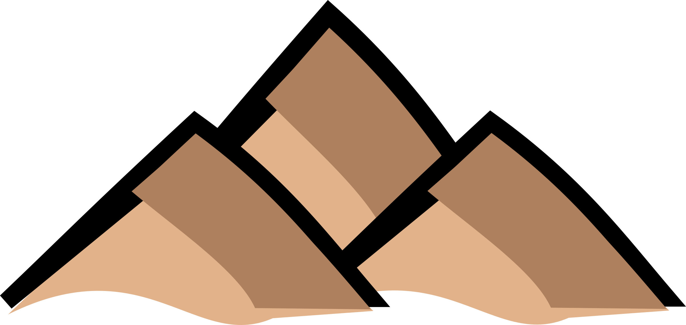 Thumb Image - Symbol Of Mountain In Map Clipart (2400x1137), Png Download