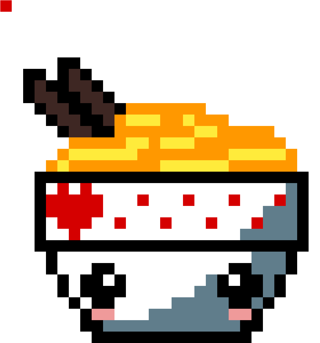 Kawaii Food Pixel Art Clipart (1184x1184), Png Download