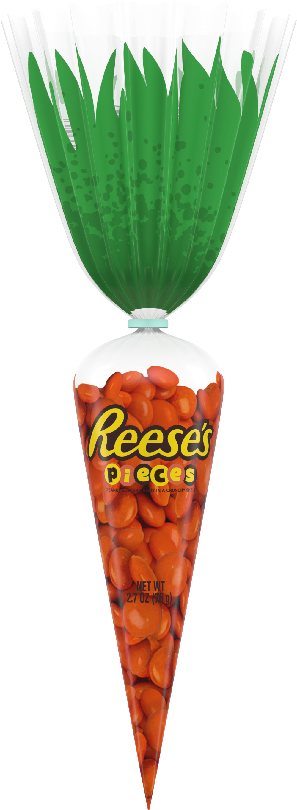 Reese"s, Pieces Easter Peanut Butter Candy Carrot Bag, - Reese's Peanut Butter Cups Clipart (3000x3000), Png Download