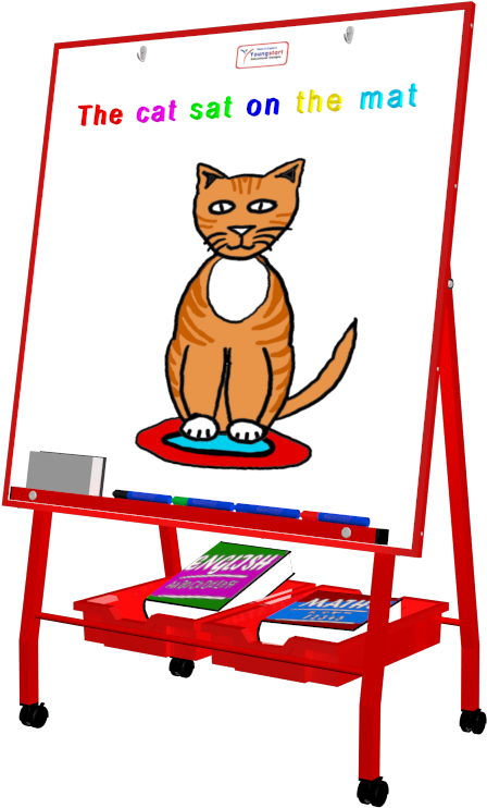 Easel Clipart Whiteboard Easel - Cartoon - Png Download (586x746), Png Download