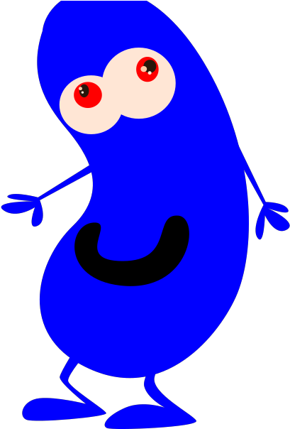 Blue Bean Svg Clip Arts - Black Bean Clipart - Png Download (1024x1024), Png Download