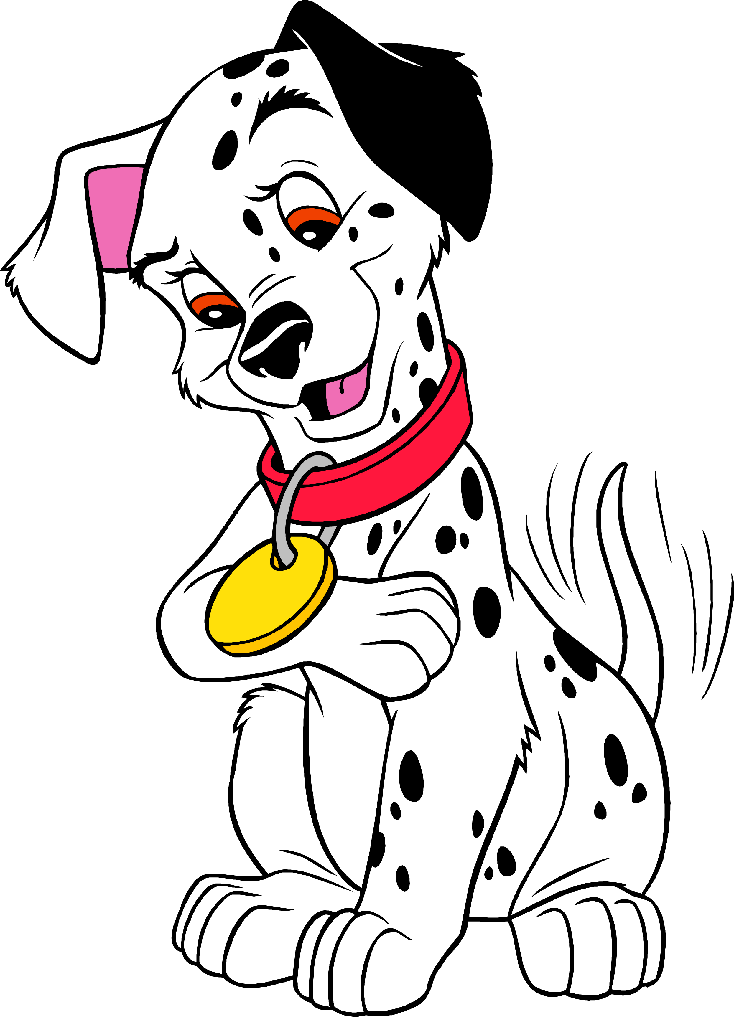 Dalmatian Dog The 101 Dalmatians Musical Coloring Book - 101 Dalmatians Dog Book Disney Clipart (2490x3452), Png Download