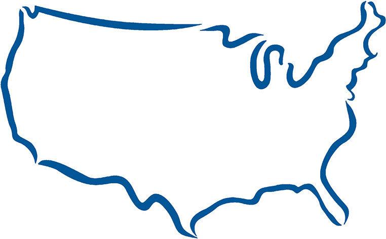 United States Outline Png Clipart (841x589), Png Download