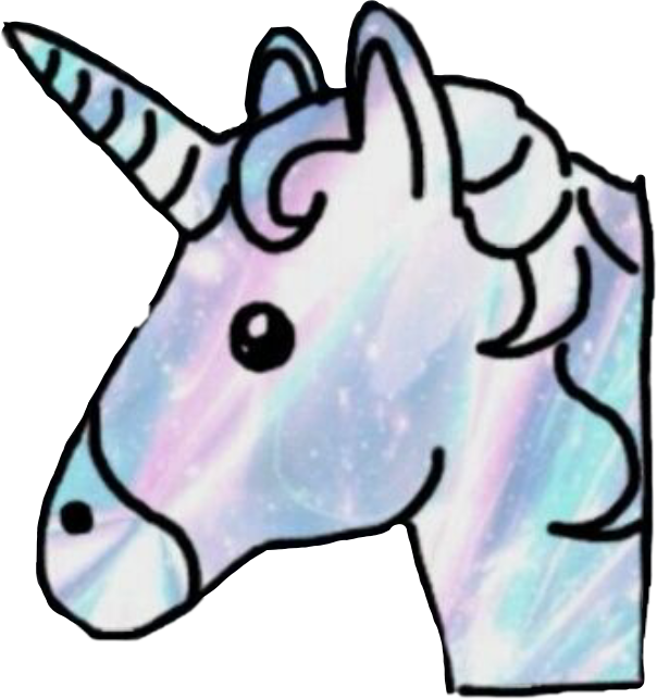 #unicorn #millysstickers #stivker #rainbow #colours - Emoji Transparent Unicorn Clipart (604x643), Png Download