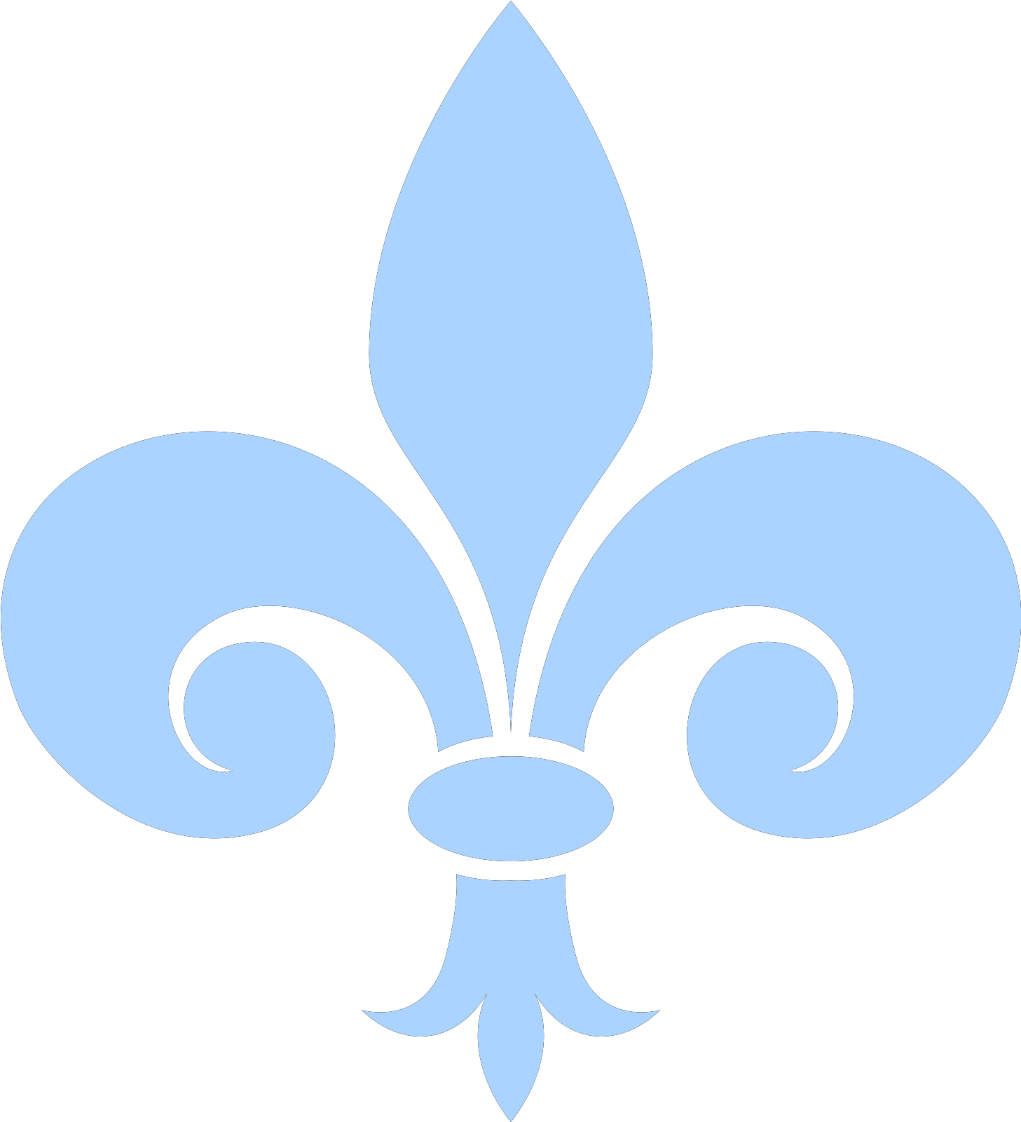 Espaço Flor De Lis Clipart (1600x1600), Png Download