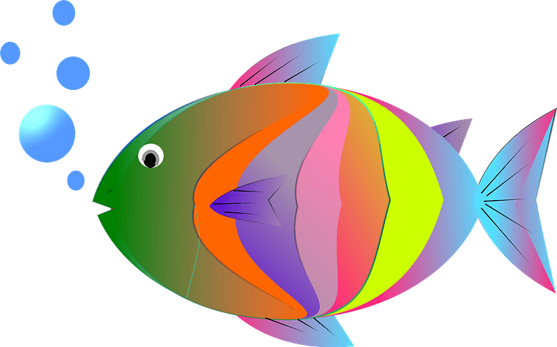 Fih Clipart - Coral Reef Fish - Png Download (800x498), Png Download